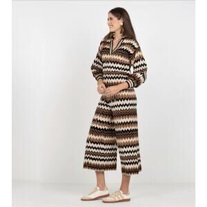 Emily McCarthy TEDDY CROP TROUSER Mocha Mirage NWT Size large